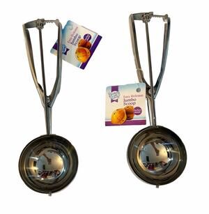 Lot of 2 Baked With Love Easy Release Jumbo Cookie Scoops Spring Trigger New